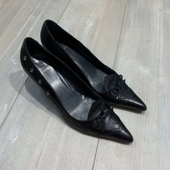 Stuart Weitzman Leather Pumps Size 39.5 - Picture 1 of 4